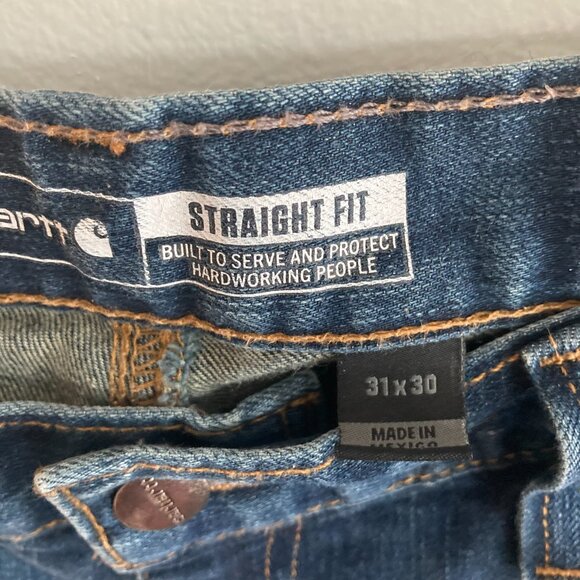 CARHARTT Jeans Men's 31x30 Straight Fit Work Pants - Picture 3 of 6